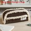 Corduroy Pen Case With Large Capacity For Office And School Supplies