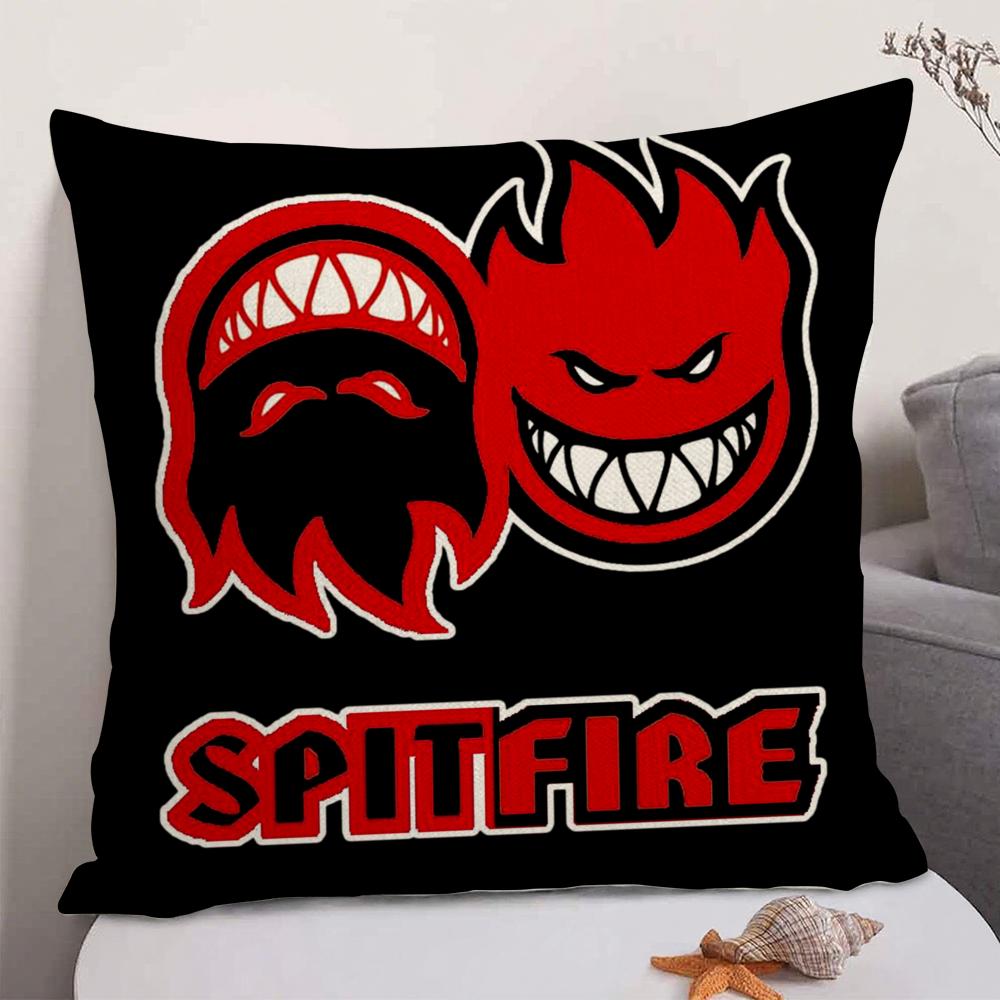 

Fighter Aircraft SSpitfire Cushion Cover Natural Linen Organic Fabric DoubleSided Printing Sofa Home Decor Gift Pillow Case 30X30cm