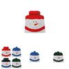 Christmas Chair Cover Set With Snowman Design For Holiday Home Decor