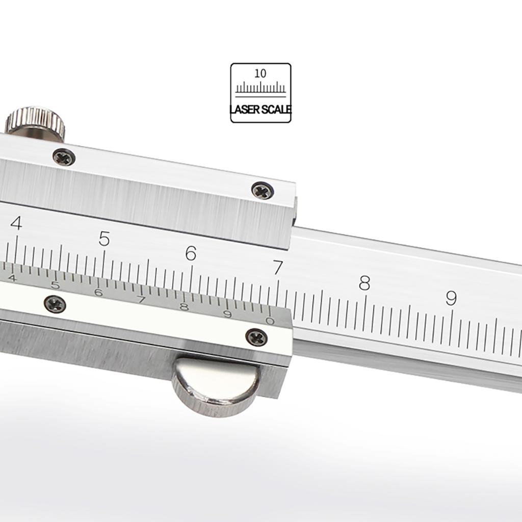 Professional Industrial 150MM 0-6" Vernier Caliper Carbon Steel Precision Measurement Four Use Metric Precision Measuring Tool