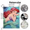 Disney Ariel Pearl Painting Handmade DIY Pearl Art Painting Simple Living Room Hanging Painting Decoration