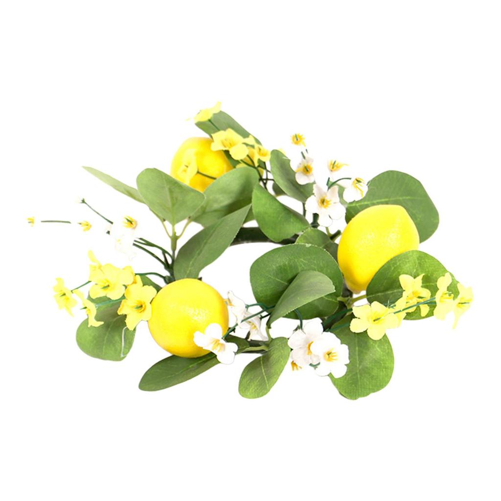 Candle Wreath Indoor Decorative for Front Door Easy To Hang Candlestick Holders Rings for Kitchen Thanksgiving Cabinet Christmas