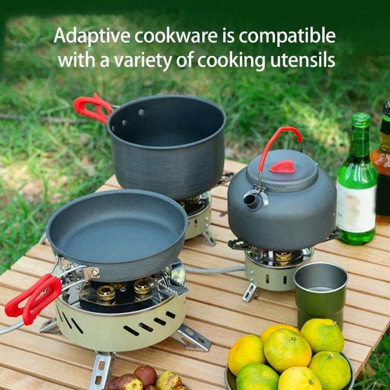 Compacts Durability Camp Stove Survival Furnaces Windproofed Hiking Field Stove for Fishing Picnics