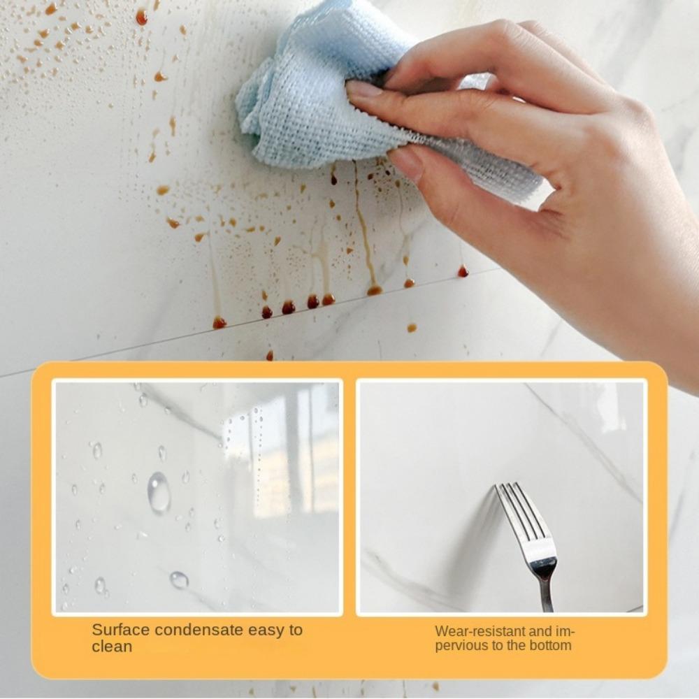 Piastrelle in Marmo 30x60cm Autoadesive Adesivo per Piastrelle da Pavimento Nuovi Adesivi Murali Bagno Soggiorno