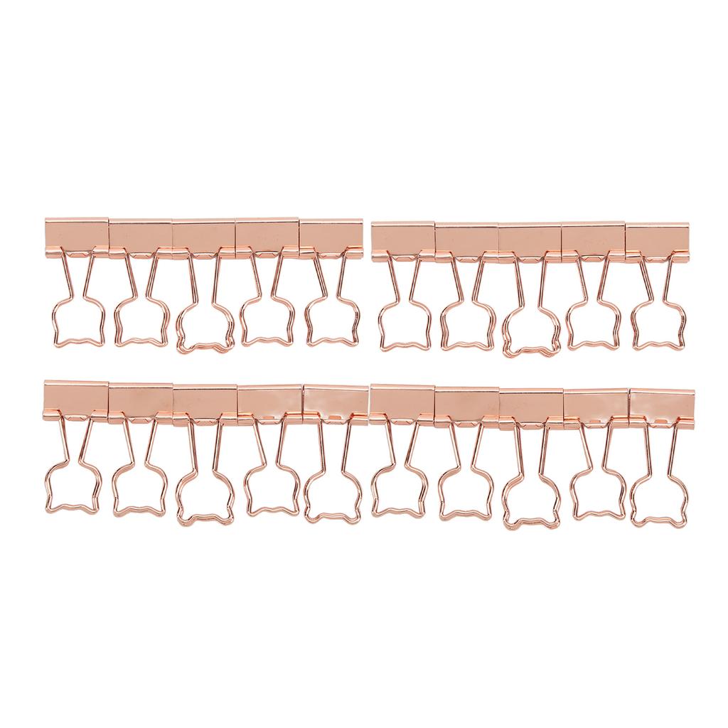 20Pcs Binder Clips Little Bear Design Sturdy Durable Iron Widely Used Paper Clips for Document File Clothes