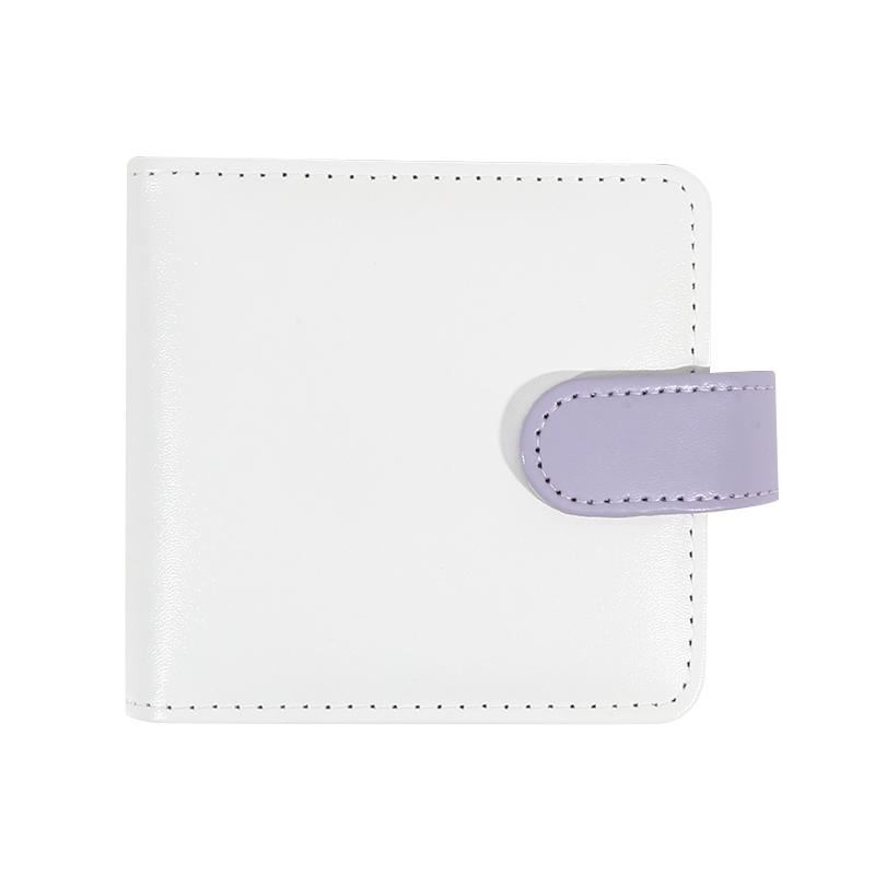 Leichtes Mini Kpop Fotokarten Ordner Cover Buch Loseblatt Leder Kleines Fotoalbum für Organizer Trading Cards Spielkarten