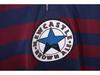 Newcastle Retro Auswärtstrikot - Blau-Weiße Streifen mit Personalisierungsoptionen
