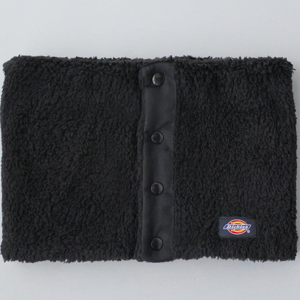 Dickies Micro Boa Snap Neck Scarf for Men and Warm and Cold Weather In Size 166 Warmer/Snood Women, Winter, Black,