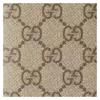 Gucci GG Emblem Logo Fully Printed Flip Closure, Coated Fabric, Card Holder, Men's Style, Beige with Dark Brown