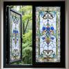 Película de Privacidade para Janela Estilo Vitral Vintage Estática Adesivo Decorativo para Vidro para Armário Banheiro Cozinha Painel de Porta