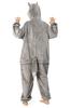 OLAOLA Wolf Kigurumi Pajamas for Halloween Animal Cold Unisex Sizes Adults, Costume, Costume, Fluffy, Warm, Flannel, Protection, Cute, (M, 160-175)