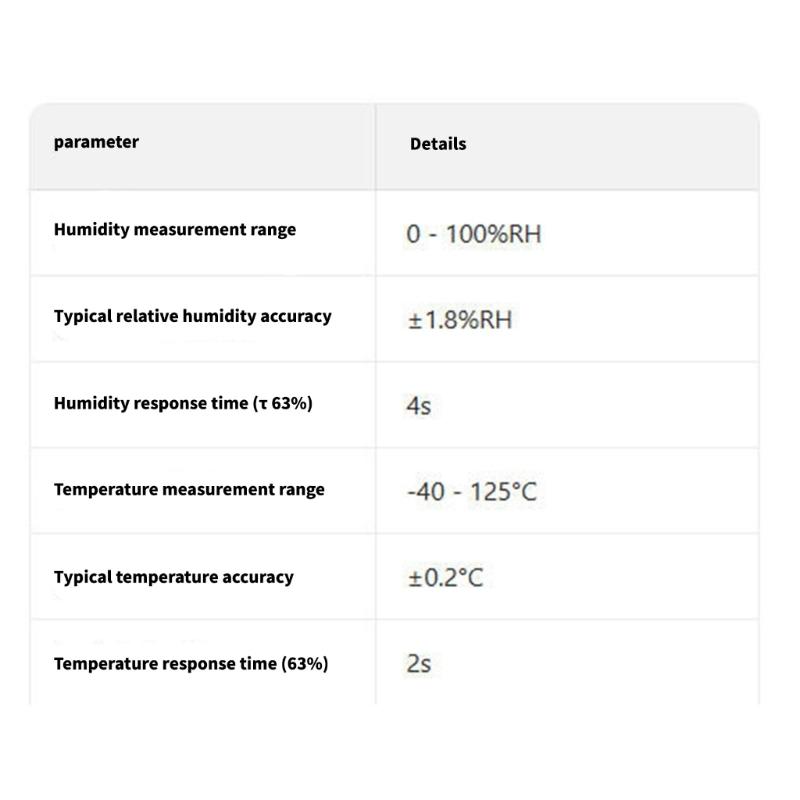 Precise SHT40 TTL Communication Sensors Module With 3.3V 5V Double Power For IoT Applications
