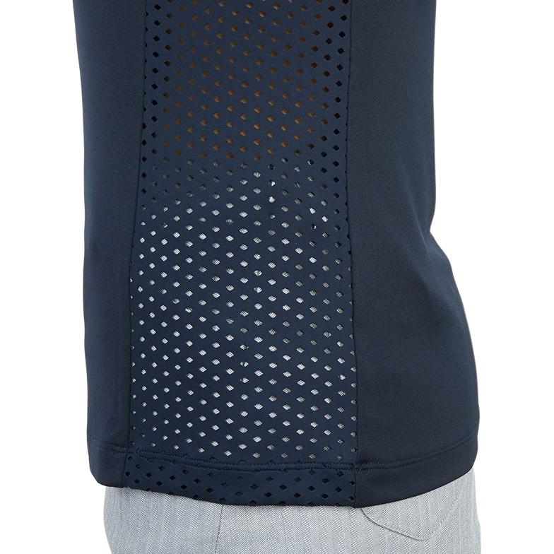J.LINDEBERG Solid Color Fitted Polo Shirt Women Tops Blue GWJT06441-6855