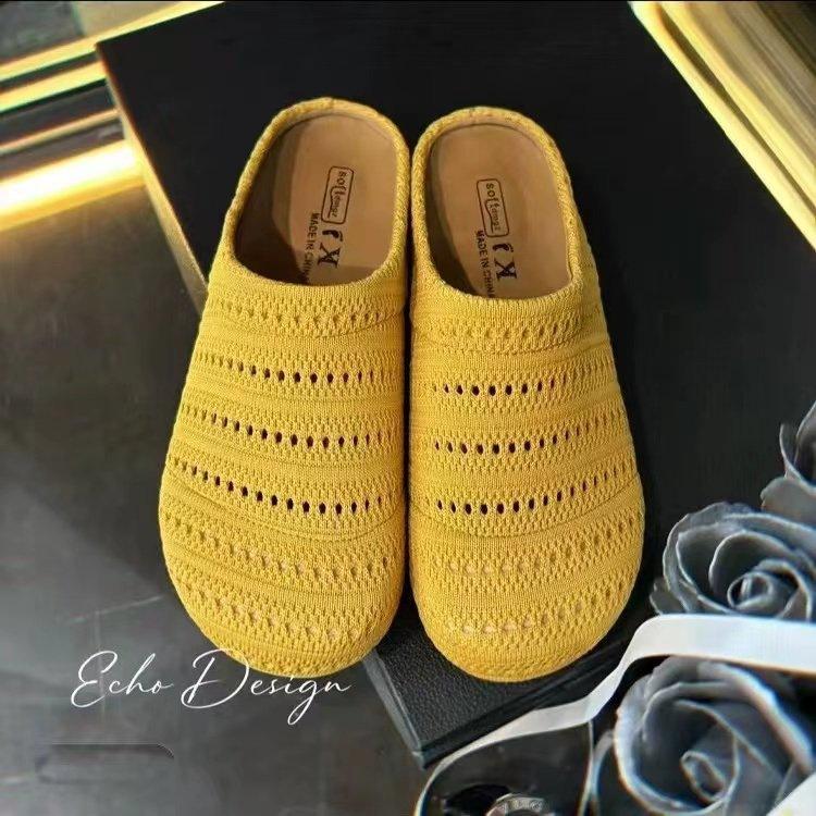 

Вечерний ветер платформа богемный Birkenstocks женская верхняя одежда 2025 весна и лето отпуск одна педаль сумка голова полудраг одиночные туфли 35