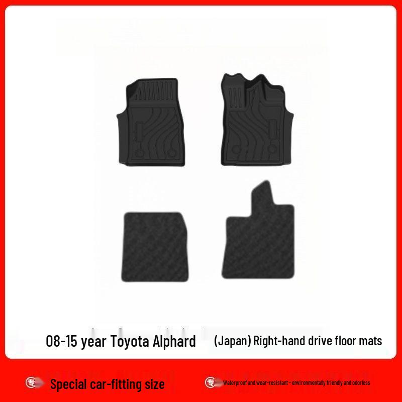 Toyota Alphard 20 Series RHD TPE Anti-Slip, Wear-Resistant Floor & Trunk Mats