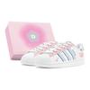 Originals Superstar 2 Skateboard Shoes Women's Low Top White/Blue/Pink JH9976(Team1655-S-BOX)