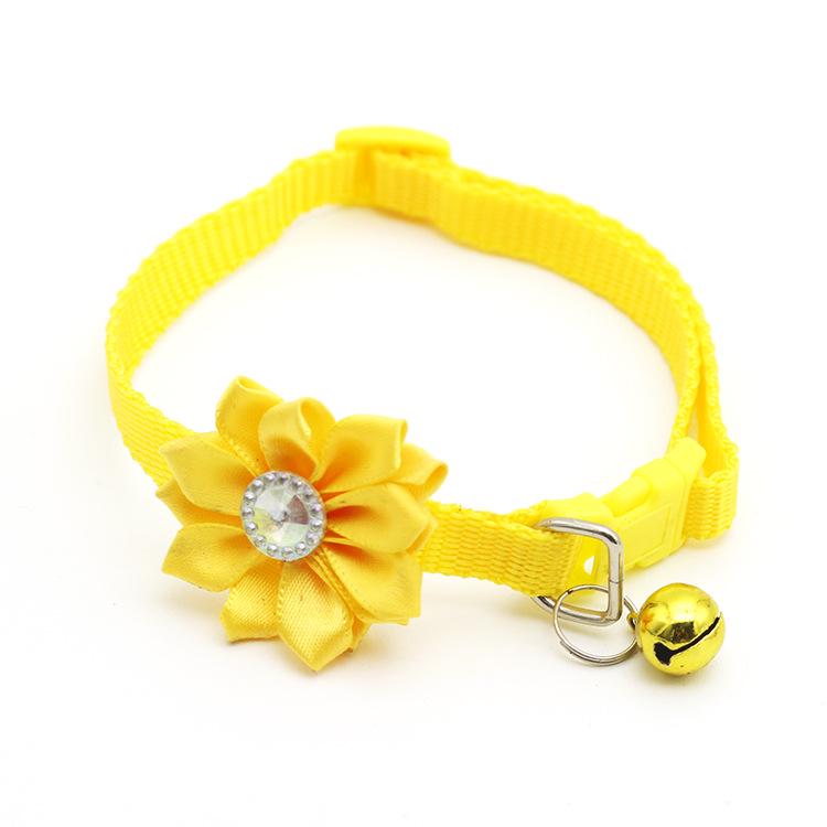 Pet Bell Flower Collar Dog Neck Collar Cat Neck Collar