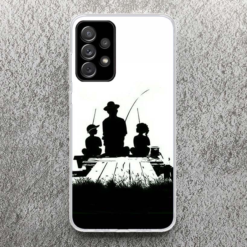 Jagd Angeln Mann Druck Weiche Hülle für Samsung Galaxy A52 A51 A50 A42 A32 A22 A12 Handyhülle A41 A31 A21S 71 A30S A20S A10S A4