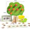 Montessori Teaching Aids Digital Apple Tree Game Building Blocks Children's Educational Brain Concentration Training Kids Gifts