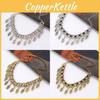 Vintage Alloy Leaf Pendant Necklace With Crystals For Artful Women