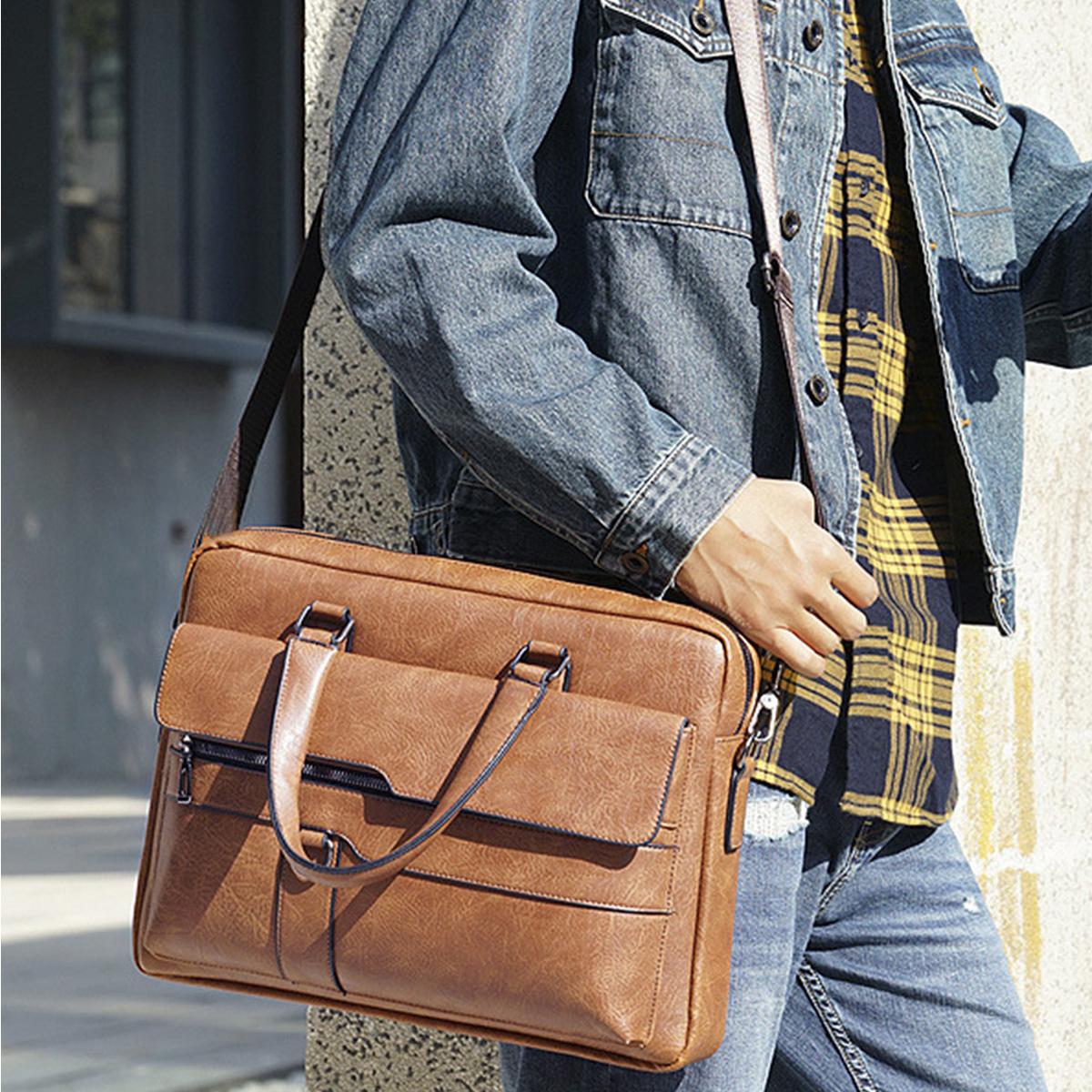 

Роскошный бренд мужской сумки кожаный мужской портфель для ноутбука Messenger мужской кожаный сумка через плечо деловой портфель для документов формата А4