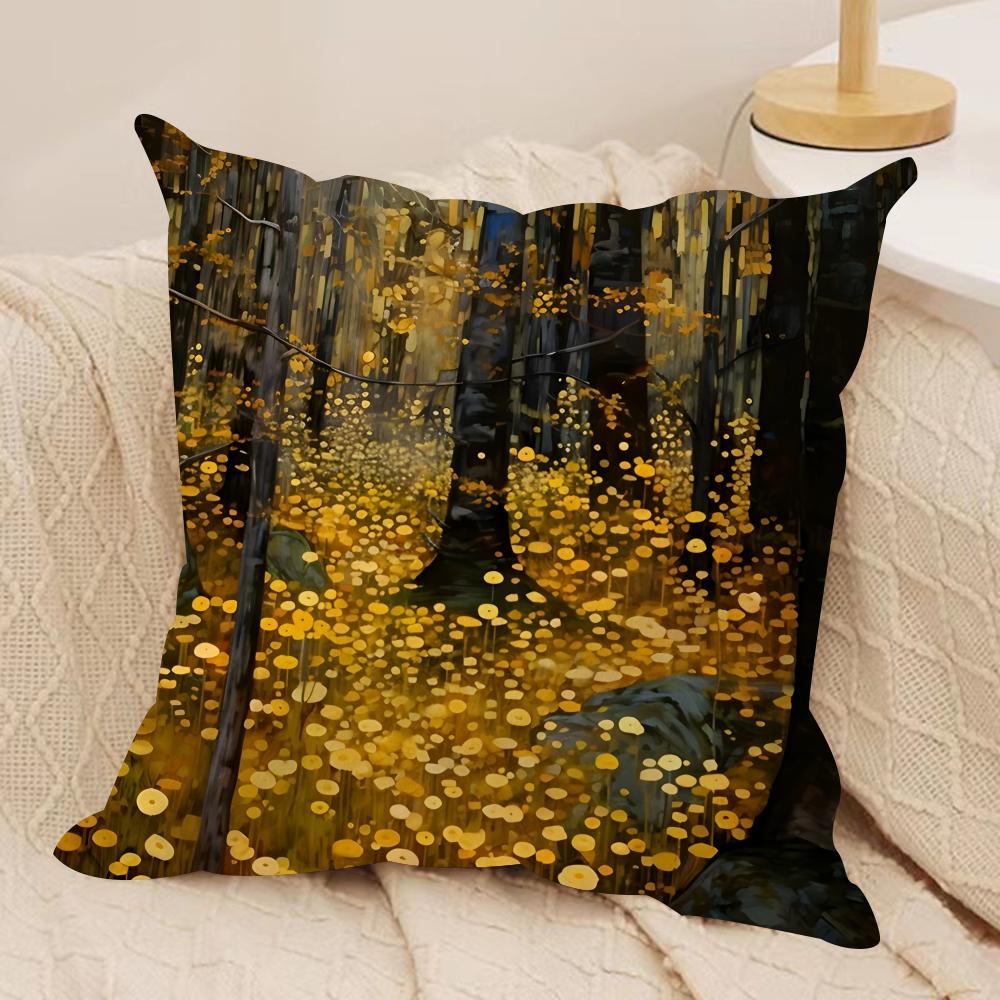 Midsummer Nights Flowers Cushion Cover Silky Short Plush DoubleSided Printed Pillow Case for Sofa All Seasons Home Decor Gift