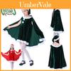 Adorable Toddler Girls Christmas Velvet Outfit With Cloak Cape Santa Claus Elf