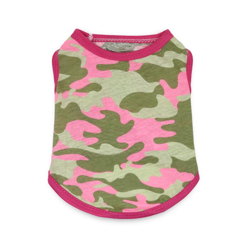Yellow Camouflage Cotton Dog Vest for Spring/Summer Extra Small розы красного