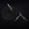 2m Tattoo Power Supply Silicone Clip Cord Tattoo Hook Line for Tattoo Machine (Black)