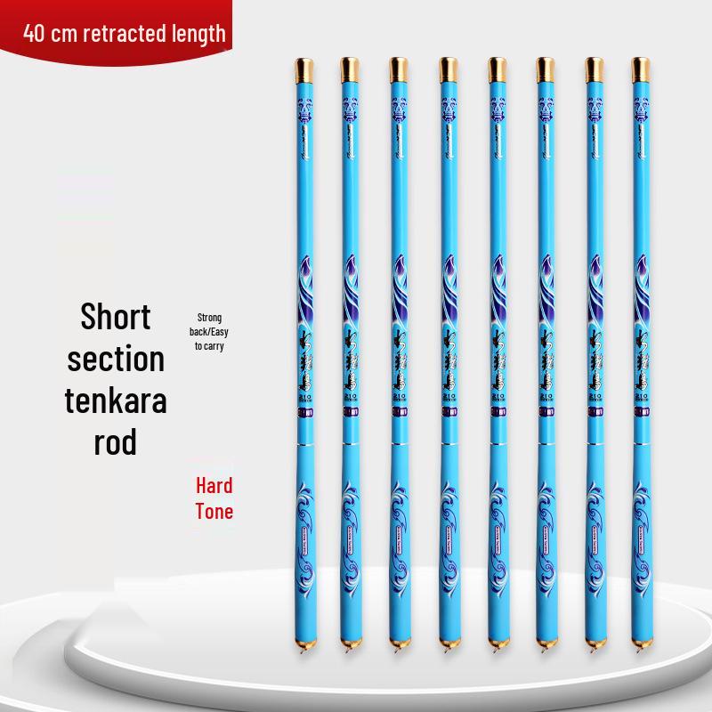 Carbon Ultra Compact 28" Mini Stream Fishing Rod - 19 Action, Portable Cross-border Model