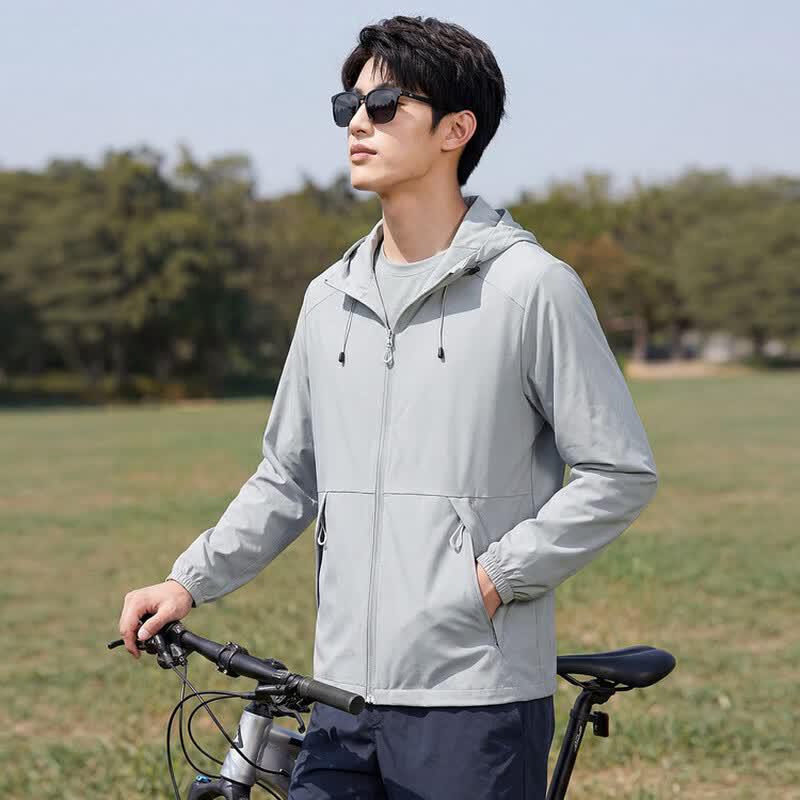 VEE KELLEN Men s Hooded Ice-Feel Sun Protection Jacket S
