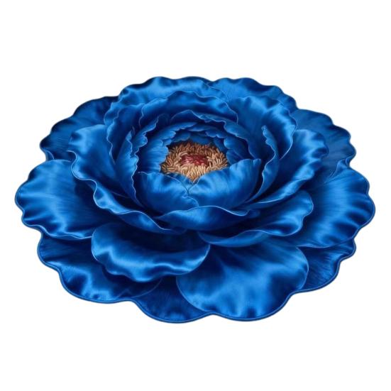 3D Blume Bereichsteppich Optische Illusion Blumenmuster Samtteppich Rutschfeste Plüschbodenmatte für Wohnzimmer Schlafzimmer Kinderzimmer Eingangsbereich