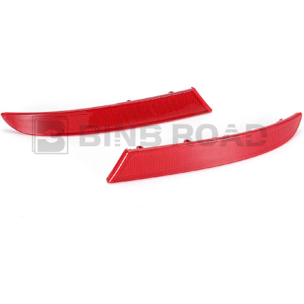 2Pcs Rear Bumper Reflector 63147857003 + 63147857004 Left Right Red Trim Compatible with BMW X3 2016-2019