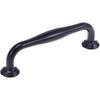 Matte Black Flat Door Handle Hardware Solid Aluminum Cabinet Pulls with Screws 4.49 Inch for Kitchen Cabinets Bedroom Dressers Wardrobes Furniture