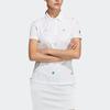 Adidas SS23 French Open Collection Logo Print Short Sleeve Polo Shirt Women Tops White HT6874