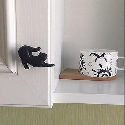 1 Set Cabinet Handle Creative Cats Shape Iron Home Cabinet Handle for Gifts