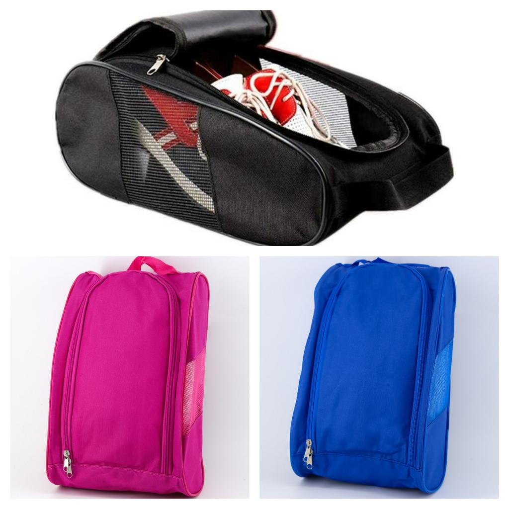 Portable Golf Shoe Bag Oxford Cloth Shoe Carrier Bags Breathable Lightweight Golf Handbag Dustproof Football Tennis Shoe Bag