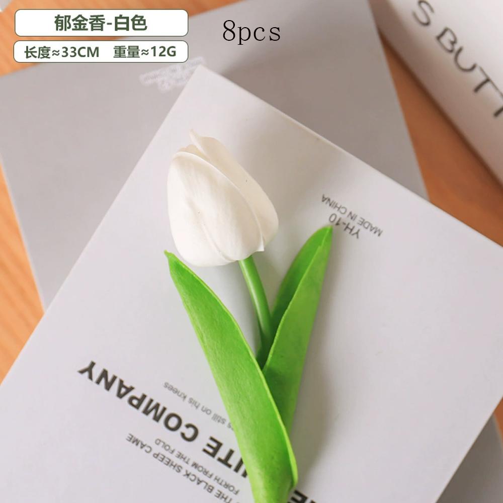 Mini Jade Fragrant Flower Wedding Pography Props Family Gathering Festival Party Decoration Simulation Flowers PU 8Pc Kid Friendly Entertaining Fun