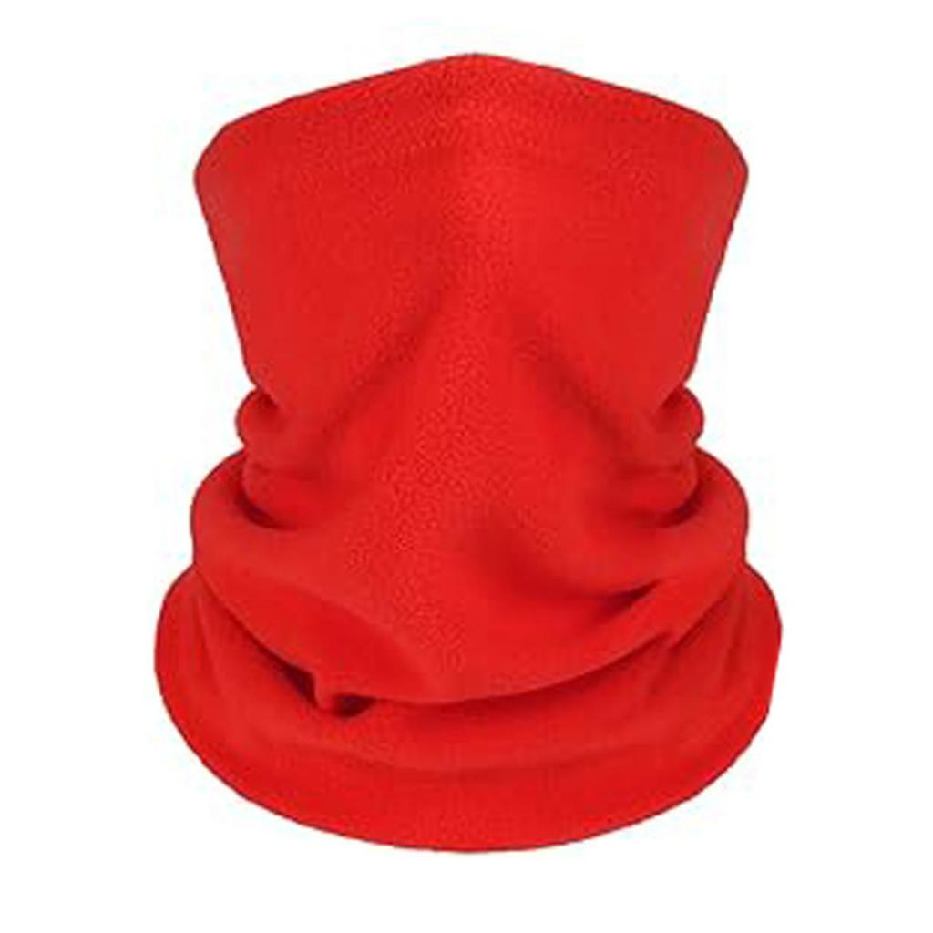 Winter Thermal Fleece Neck Gaiter Face Mask Thickened Windproof Cold Weather Cover for Outdoor Sports Cycling Skiing Hiking