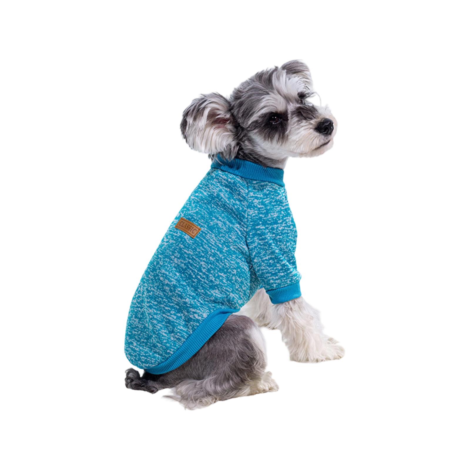 

Size S Pet Fleece-lined Warm Sweatshirt For And Winter, Made Of Wool. One Size небесно-голубой