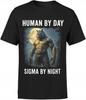 T-shirt Wolf Sigma Men's Werewolf Print Alpha Male Fantasy Alpha Wolf S