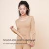 Women's Autumn Warm Clothing Set: Acrylic Heat-Generating Seamless Slimming Underwear and Pants for Body Shaping.