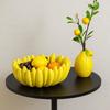 Creative Banana Shaped Storage Tray Ceramic Dessert Plate Storage Container  Hotel Table