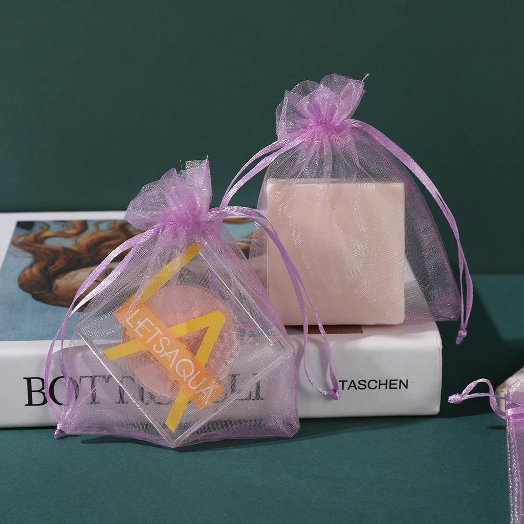 10/100pcs Organza Gift Packaging Bag Multi-color Candy Jewelry Storage Bag Wedding Christmas Party Decoration Gift Pouches