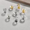 10PC Acrylic Crystal Knobs - Diamond/Lantern/Flower Shapes | Transparent Design for Cabinets/Drawers/Wardrobe