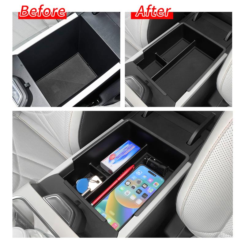 Smabee Left Drive for Geely Starray EX5 EM-i 2025 2026 (Not Fit EV) Center Armrest Storage Box ABS Tray Organizer Accessories