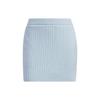 Solid Color Slim Fit Golf Knit Casual Skirt Women Skirts Miracle-Blue IA2792