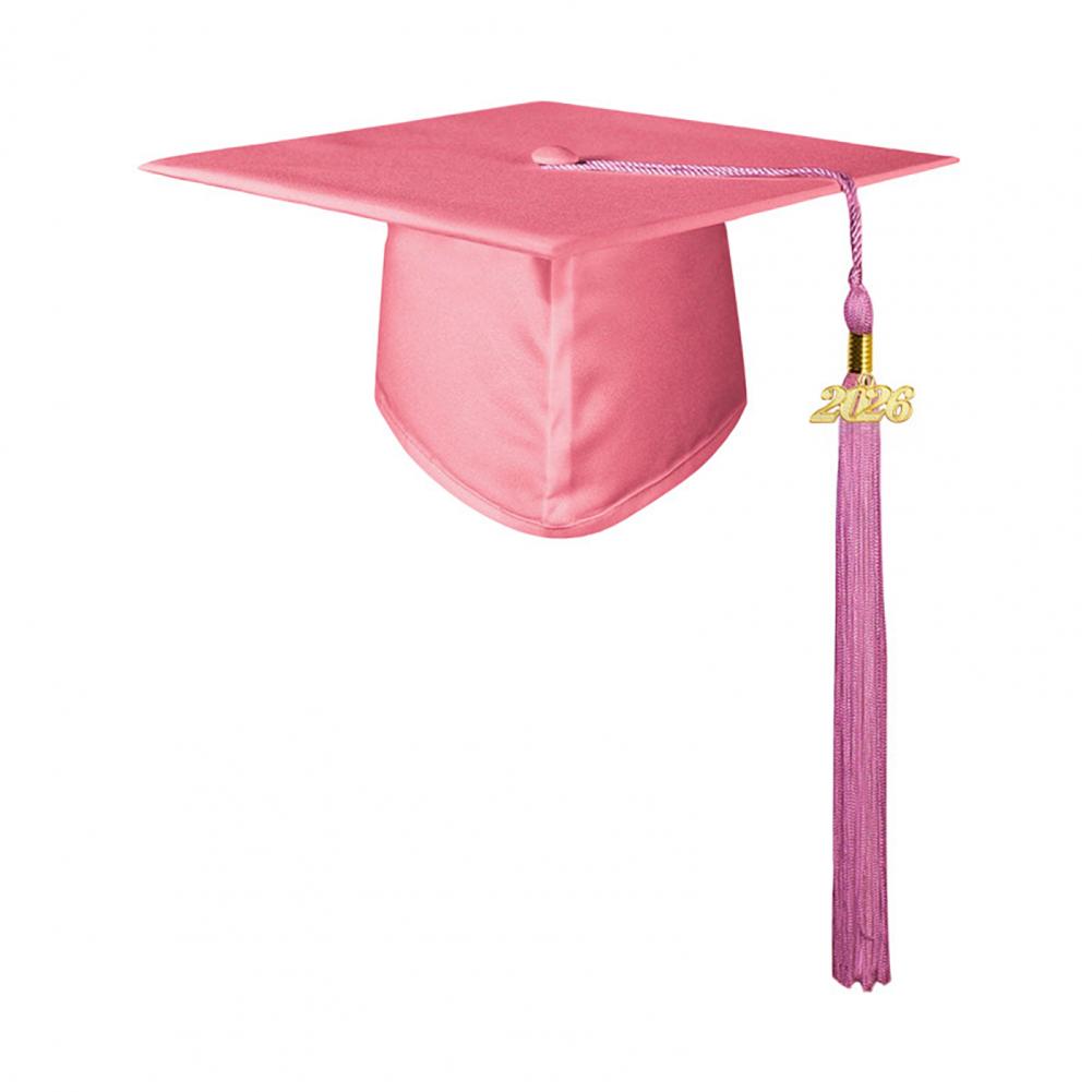 High School Graduation Cap Matte Graduation Cap with 2026 Tassel Adjustable Elastic Unisex Graduation Hat Adult for College
