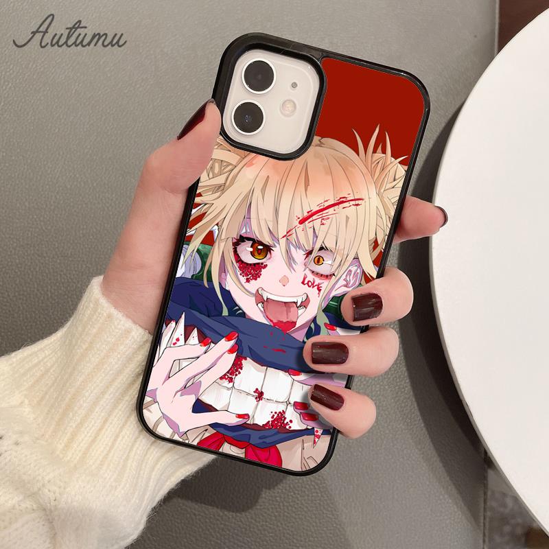 Himiko Toga Boku No Hero Academia Phone Case for iPhone 11 12 13 14 Pro Max mini XR XS SE 2020 6S 7 8 Plus Samsung S21 S22 Cover