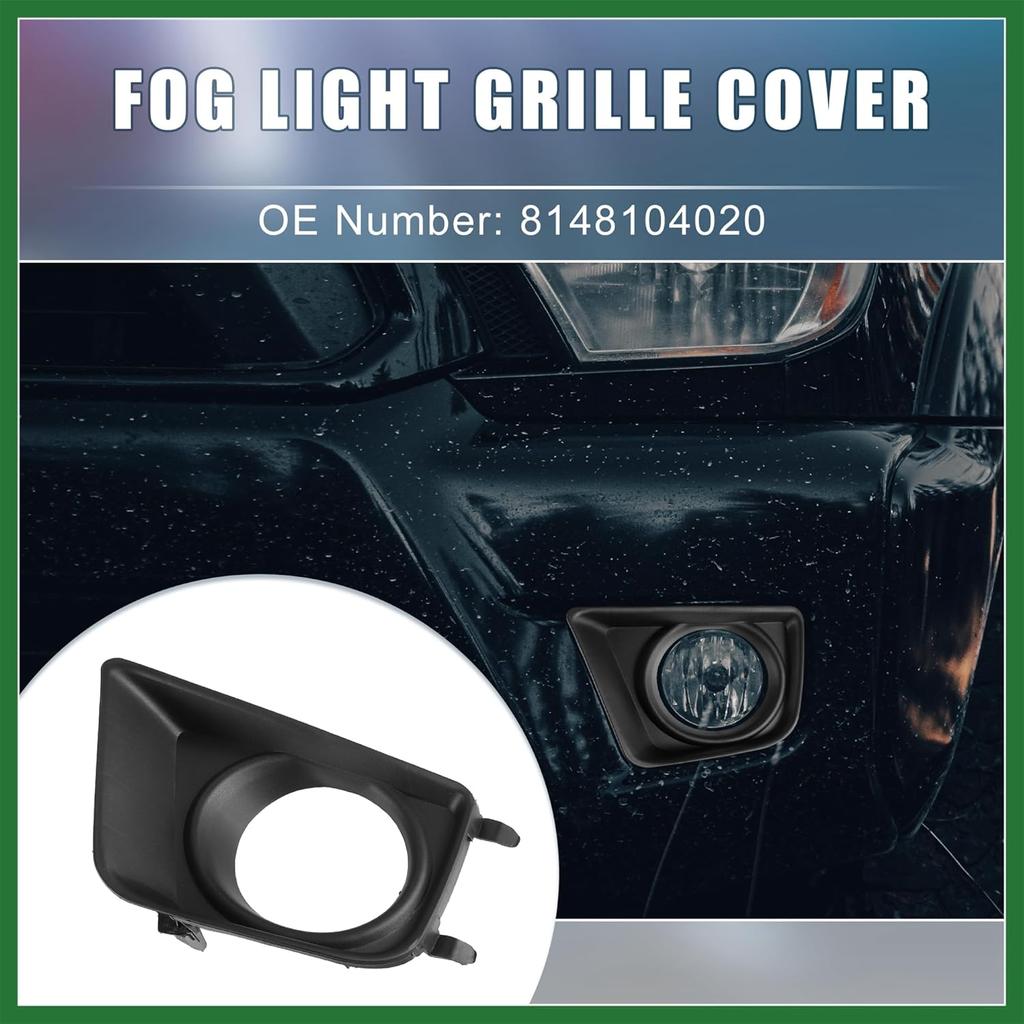 Motoforti Fog Light Bezel Cover NO.8148104020 Left Right Side Fog Light Grille Cover for Toyota Tacoma 2012-2015 1 Pair Long-Lasting